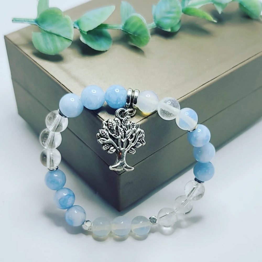 Aquamarine Quartz bracelet